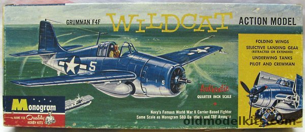 Monogram 1/48 Grumman F4F Wildcat Action Model - Four Star Issue, PA66-98 plastic model kit